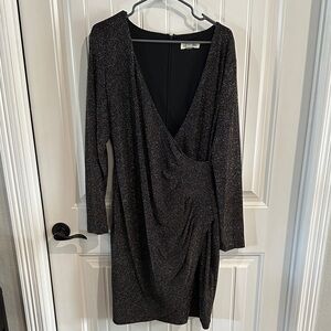 Elegant Black Glitter Dress